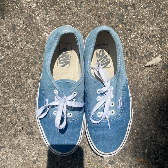 Vans Old Skool Denim Two-Tone Denim Lace Up Sneakers Womens Size 7.5 - Picture 2 of 9